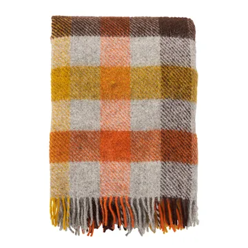 Gotland wool throw 130x200 cm - Multi-yellow - Klippan Yllefabrik