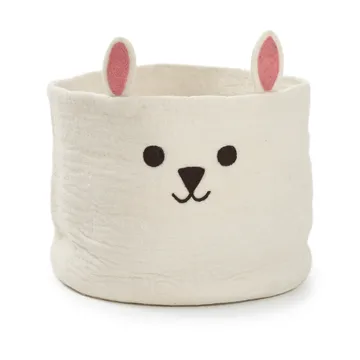 Rabbit basket Ø40 cm - White - Klippan Yllefabrik
