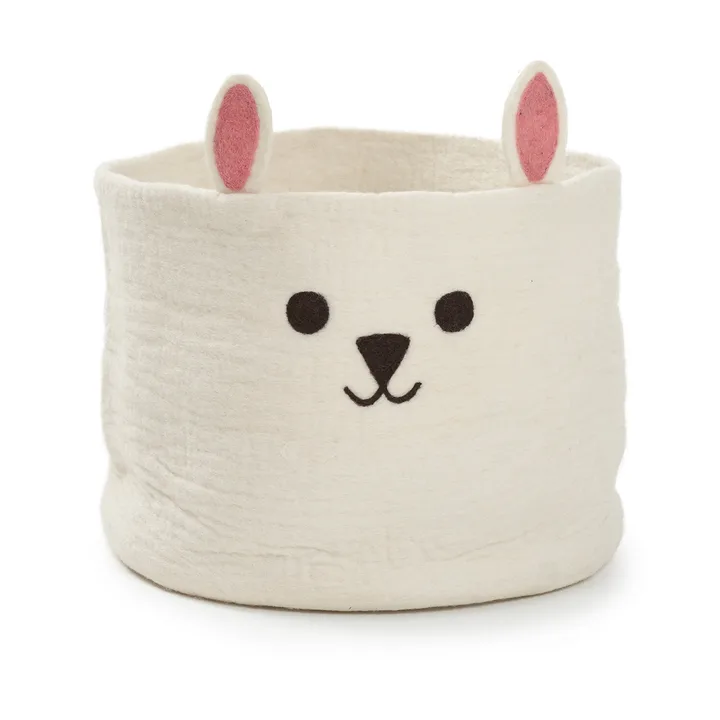 Rabbit basket Ø40 cm - White - Klippan Yllefabrik