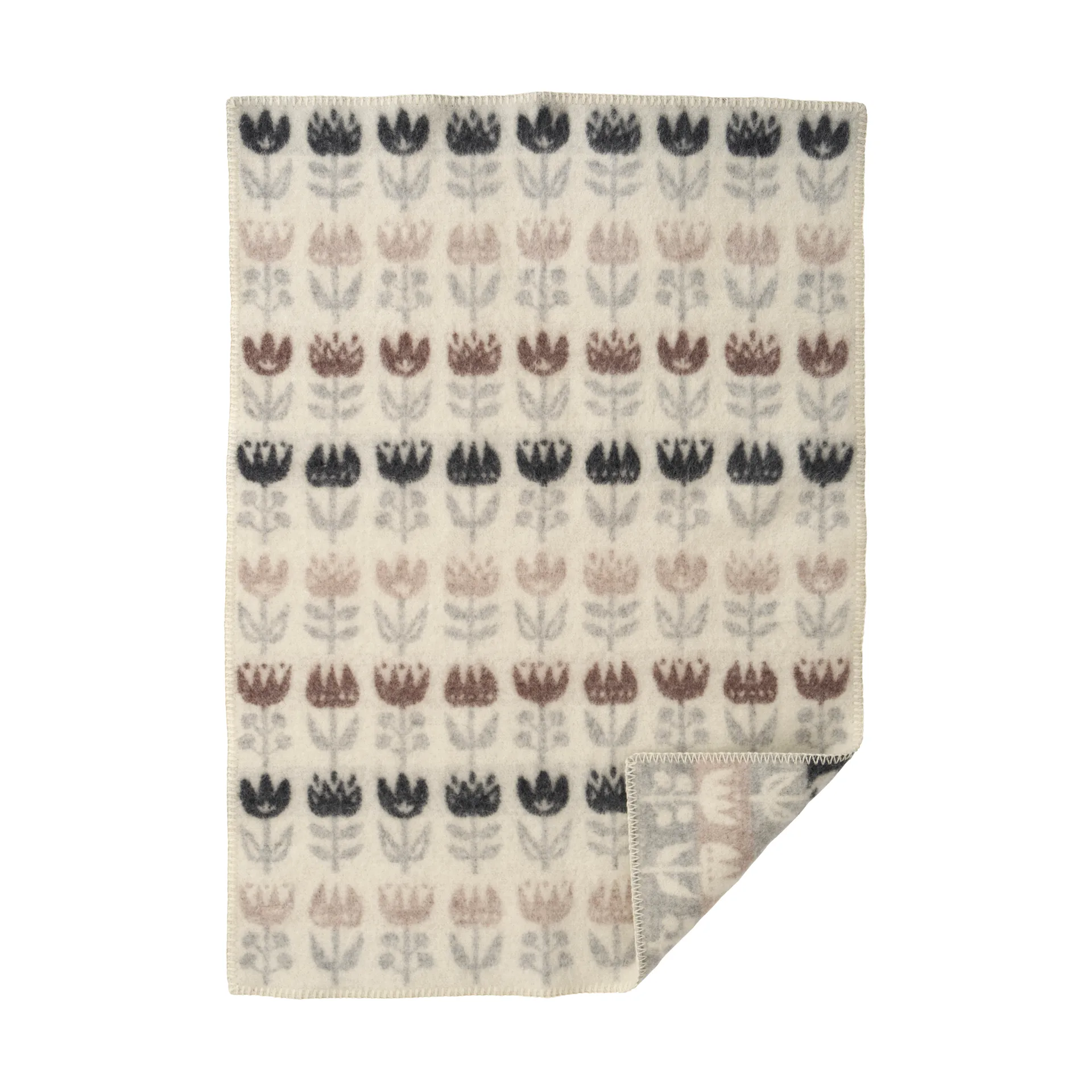 Tulip children's blanket 65x90 cm, Grey Klippan Yllefabrik