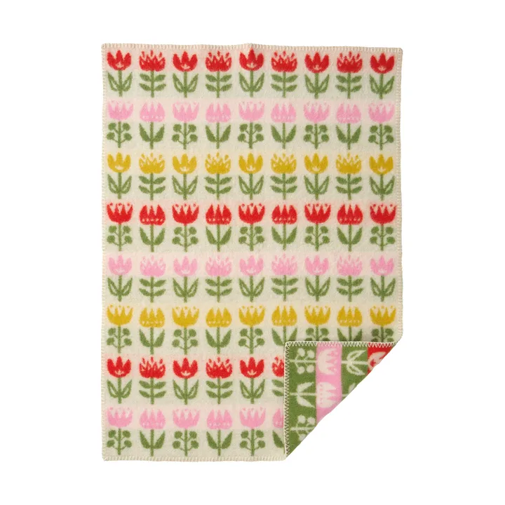 Tulip children's blanket 65x90 cm - Multi - Klippan Yllefabrik