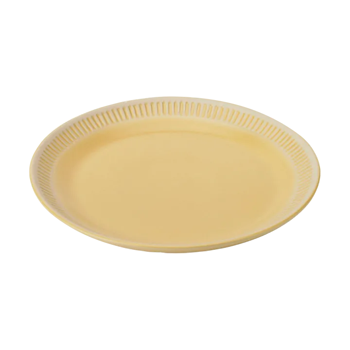 Colorit plate Ø27 cm - Yellow - Knabstrup Keramik