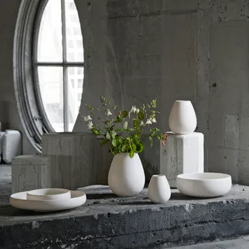 Earth bowl 22 cm - Lime stone white - Knabstrup Keramik