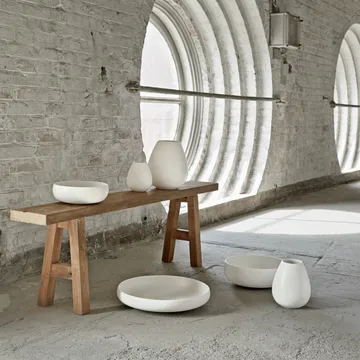 Earth saucer 38 cm - Lime stone white - Knabstrup Keramik