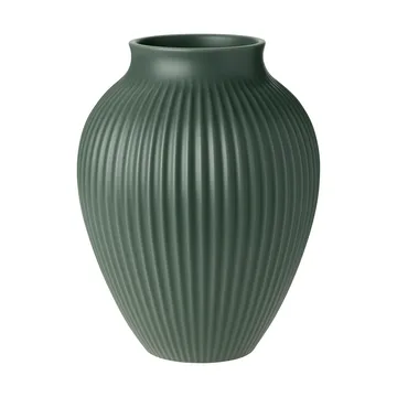 Knabstrup vase ripple matte celadon green - 12.5 cm - Knabstrup Keramik