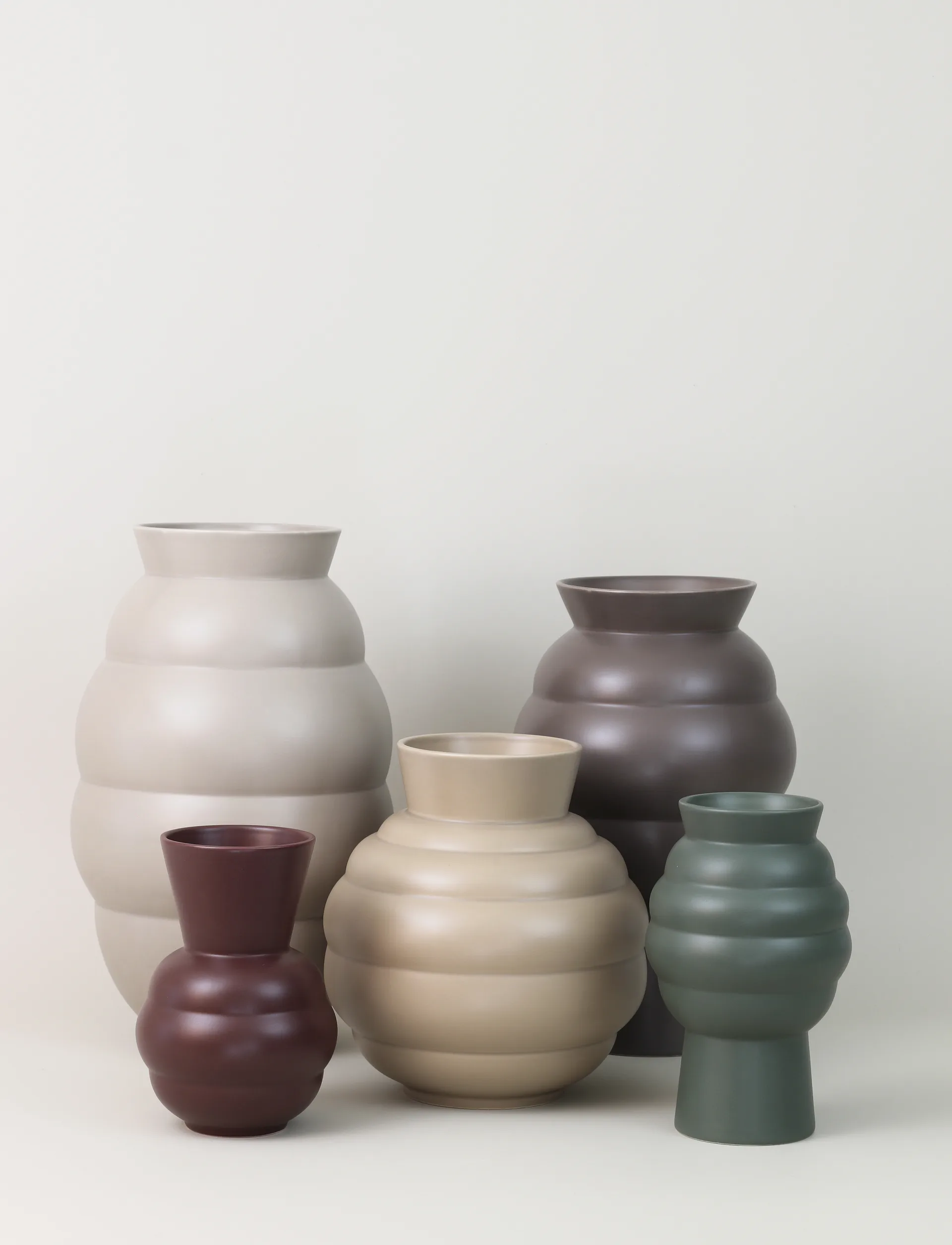 Tortus Archie vase No1 21 cm, Bordeaux Knabstrup Keramik