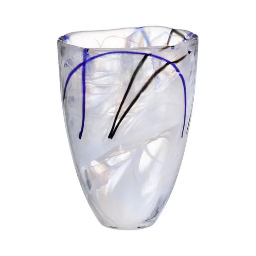 Contrast vase, white Kosta Boda