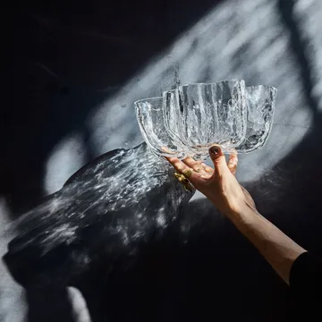 Crackle bowl 10,5 cm - clear - Kosta Boda