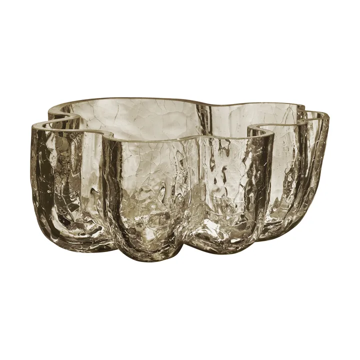 Crackle bowl 10,5 cm - Taupe - Kosta Boda