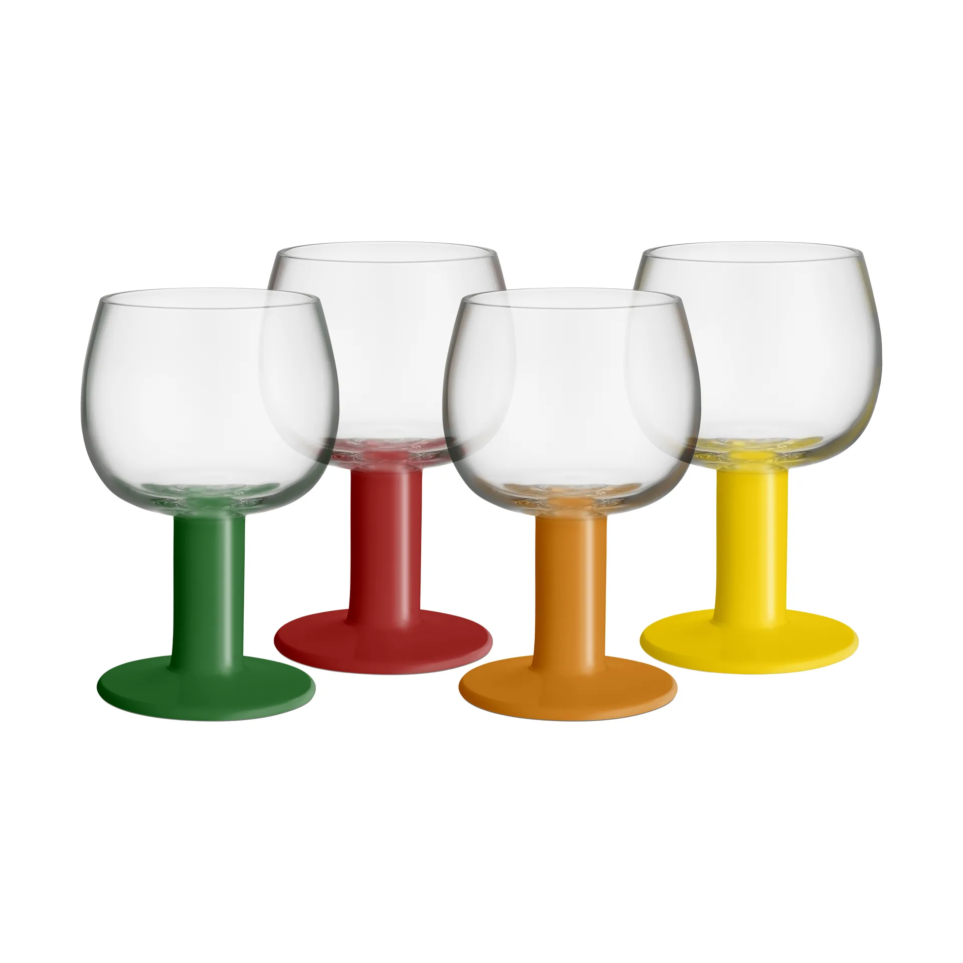 Father’s glass, Mixed colours, 40 cl, 4-pack Kosta Boda