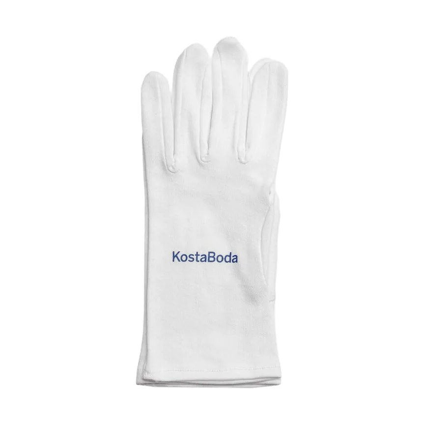Kosta Boda glass care glove, White, small Kosta Boda
