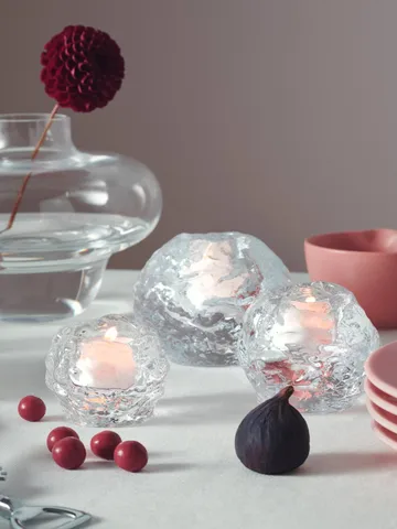 Snowball tealight holder 3-pack - 3-pack - Kosta Boda