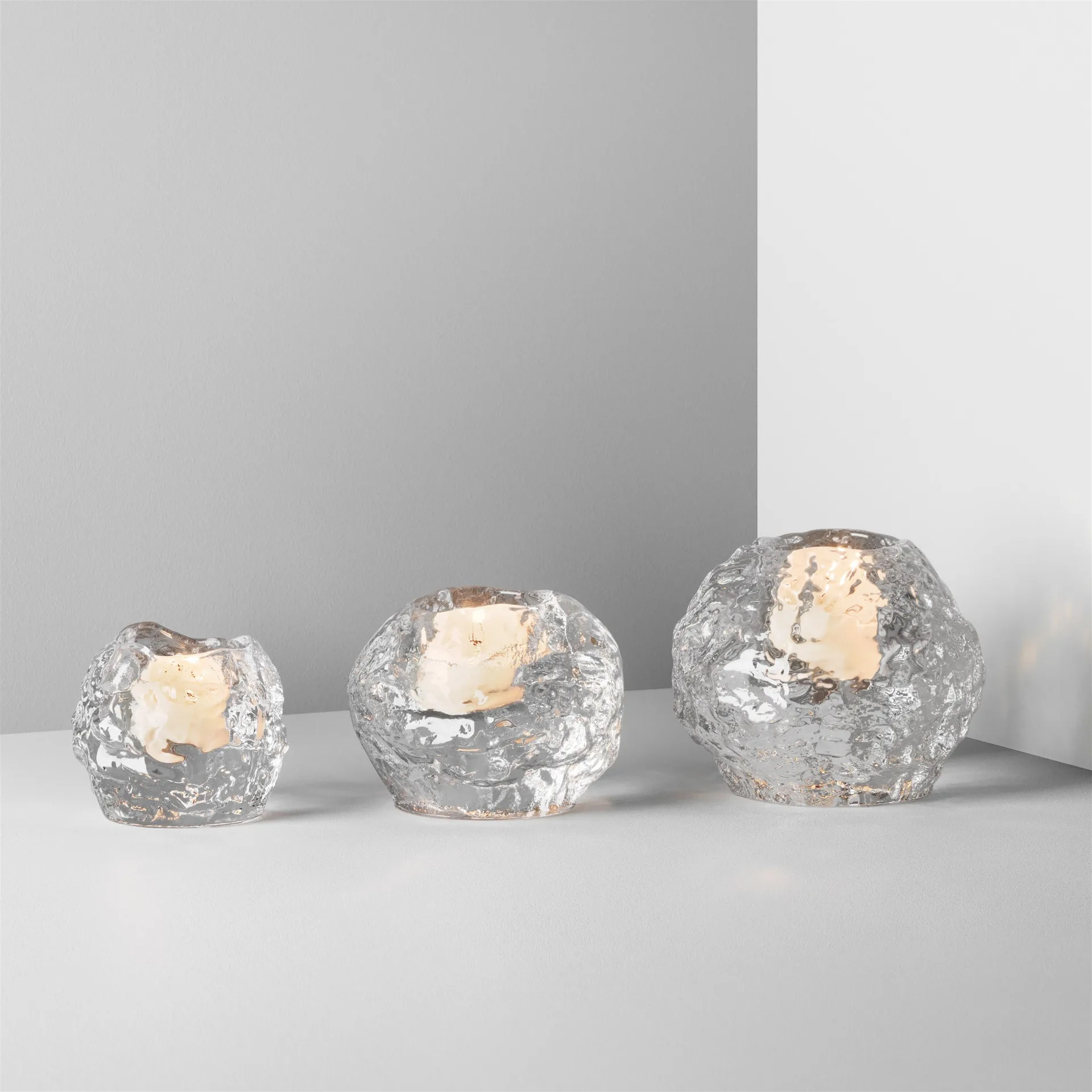 Snowball tealight holder 3-pack, 3-pack Kosta Boda