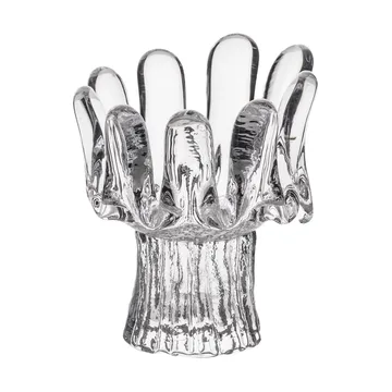 Sunflower candle holder 11.5 cm - Clear - Kosta Boda