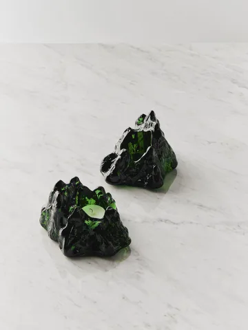 The Rock votive 91 mm - Emerald green - Kosta Boda