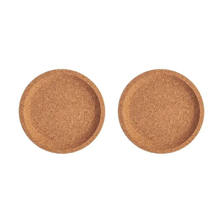 Viva cork coasters Ø10.9 cm 2-pack - Brown - Kosta Boda