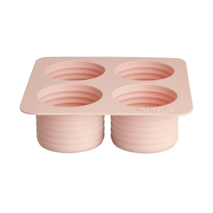 Viva ice cube mold 4 compartments 13 cl - Powder pink - Kosta Boda