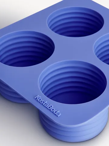 Viva ice cube mold 4 compartments 13 cl - Sea blue - Kosta Boda
