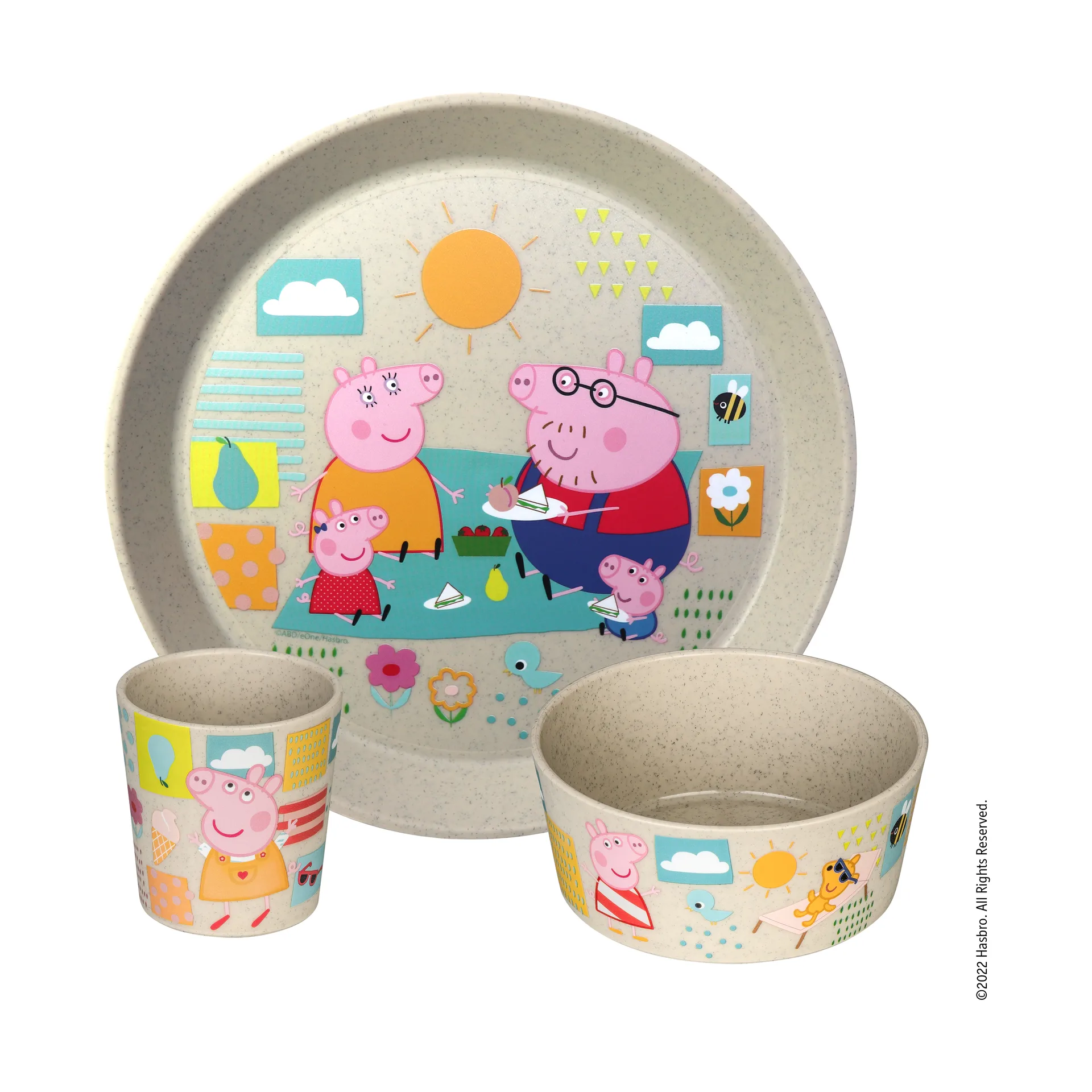 Connect children's dinnerware 3 pieces, Greta Pig Koziol