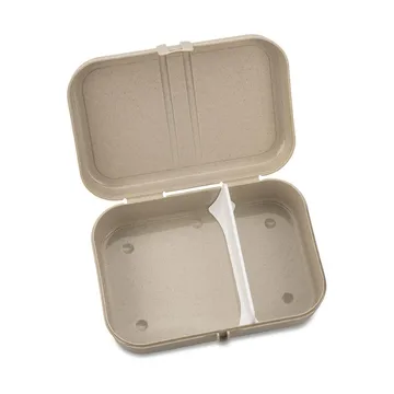 Pascal lunch box with divider L - Beige - Koziol