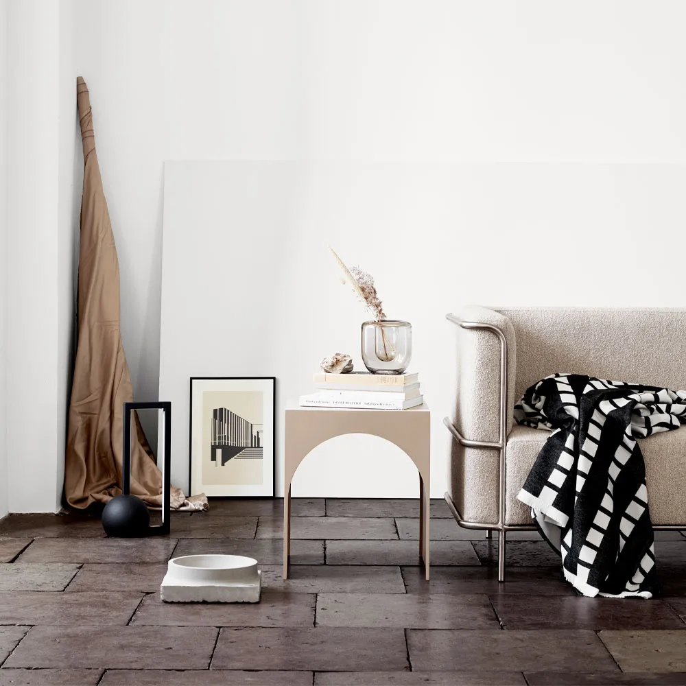 Arch side table, Beige, small Kristina Dam Studio