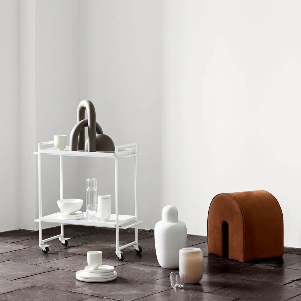Bauhaus serving trolley, Black Kristina Dam Studio