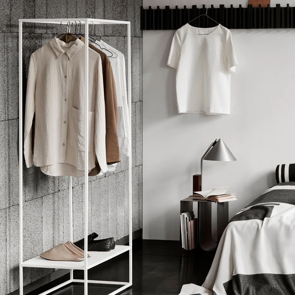 Grid clothes hanger, White Kristina Dam Studio