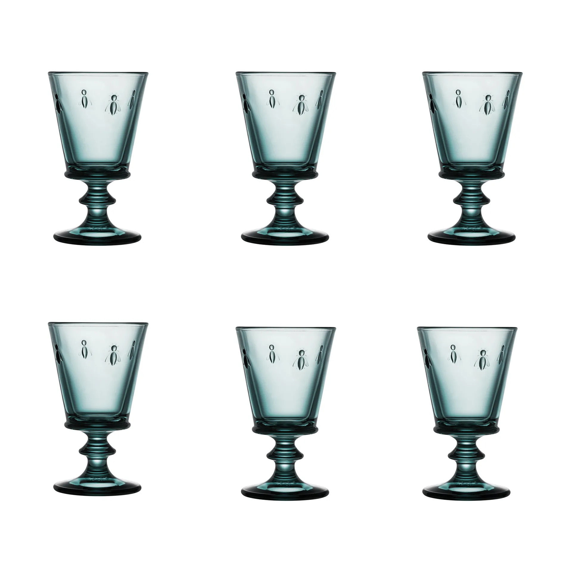 Abeille wine glass 24 cl 6-pack, Dark blue La Rochère