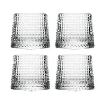 Blossom whiskeyglas 16 cl 4-pack - Clear - La Rochère