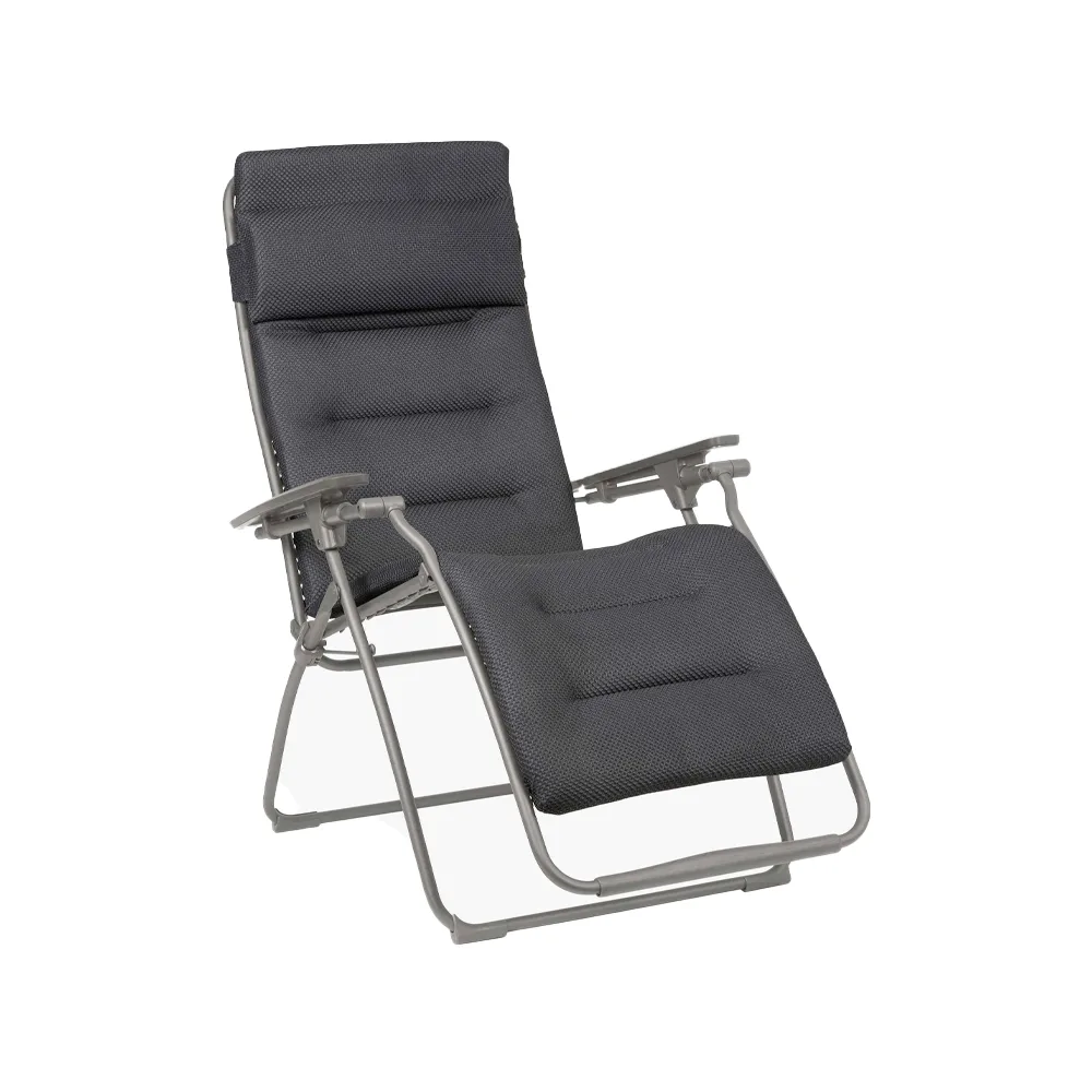 Relax 803 BeComfort sun lounger, Dark grey (grey) Lafuma