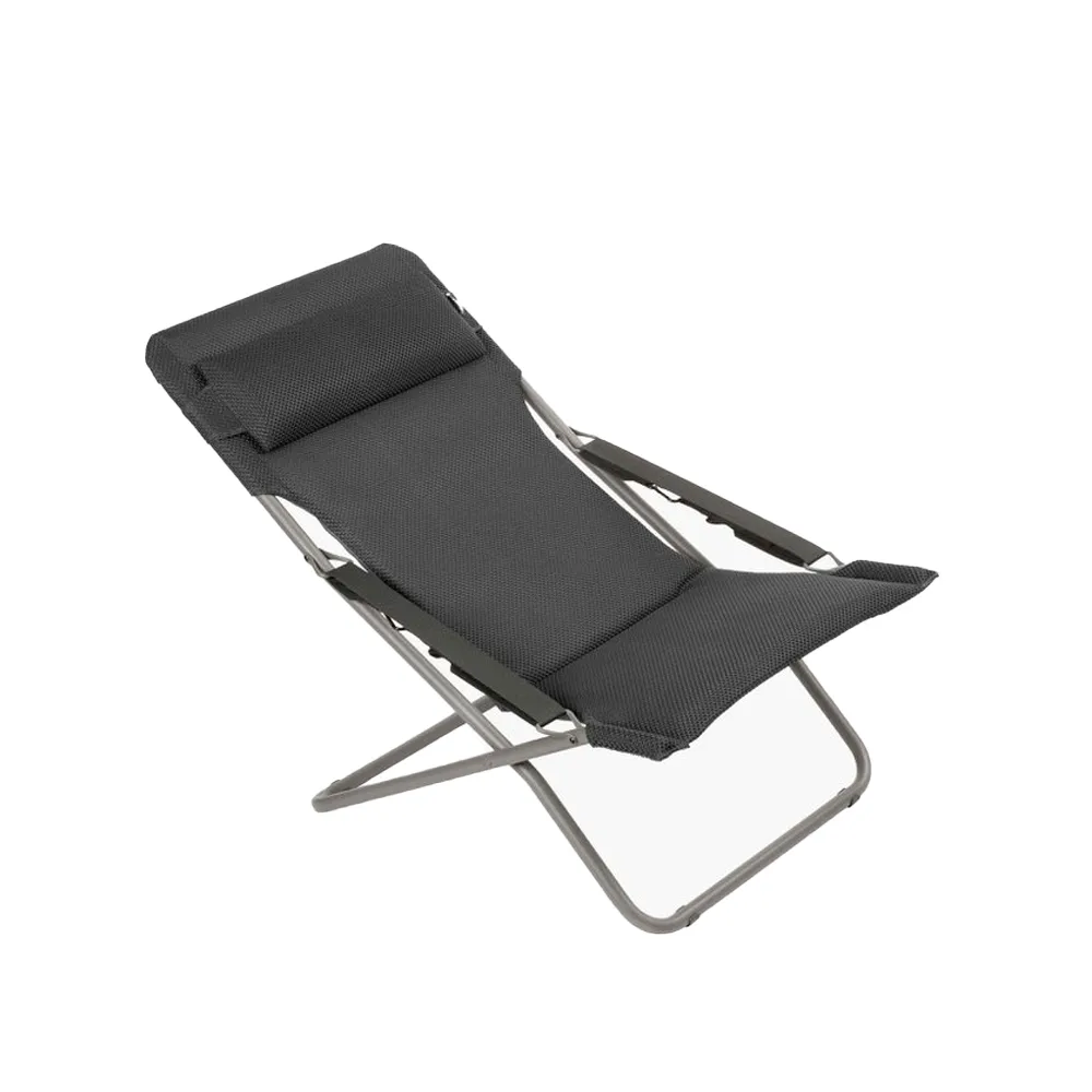 Transabed BeComfort sun lounger, Becomfort dark grey Lafuma