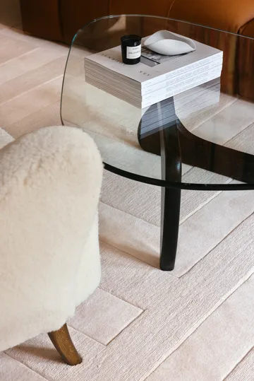 Byzantine grande wool carpet - Light oatmeal, 300x400 cm - Layered