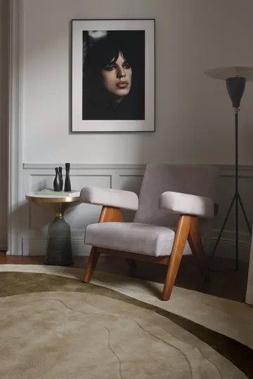 Erik Bratsberg Lozza wool rug - Olive, 300x400 cm - Layered