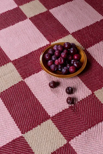 Evelina Kroon jute rug 180x270 cm - Plum punch - Layered