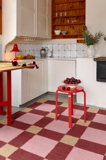 Evelina Kroon jute rug 180x270 cm - Plum punch - Layered