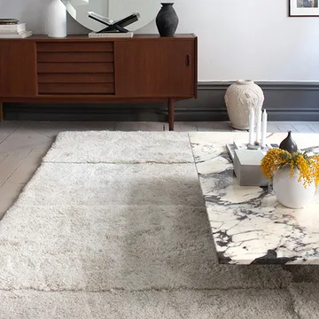 Levels rug 250x350 cm - Bone white - Layered