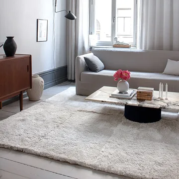 Levels rug 300x400 cm - Bone white - Layered