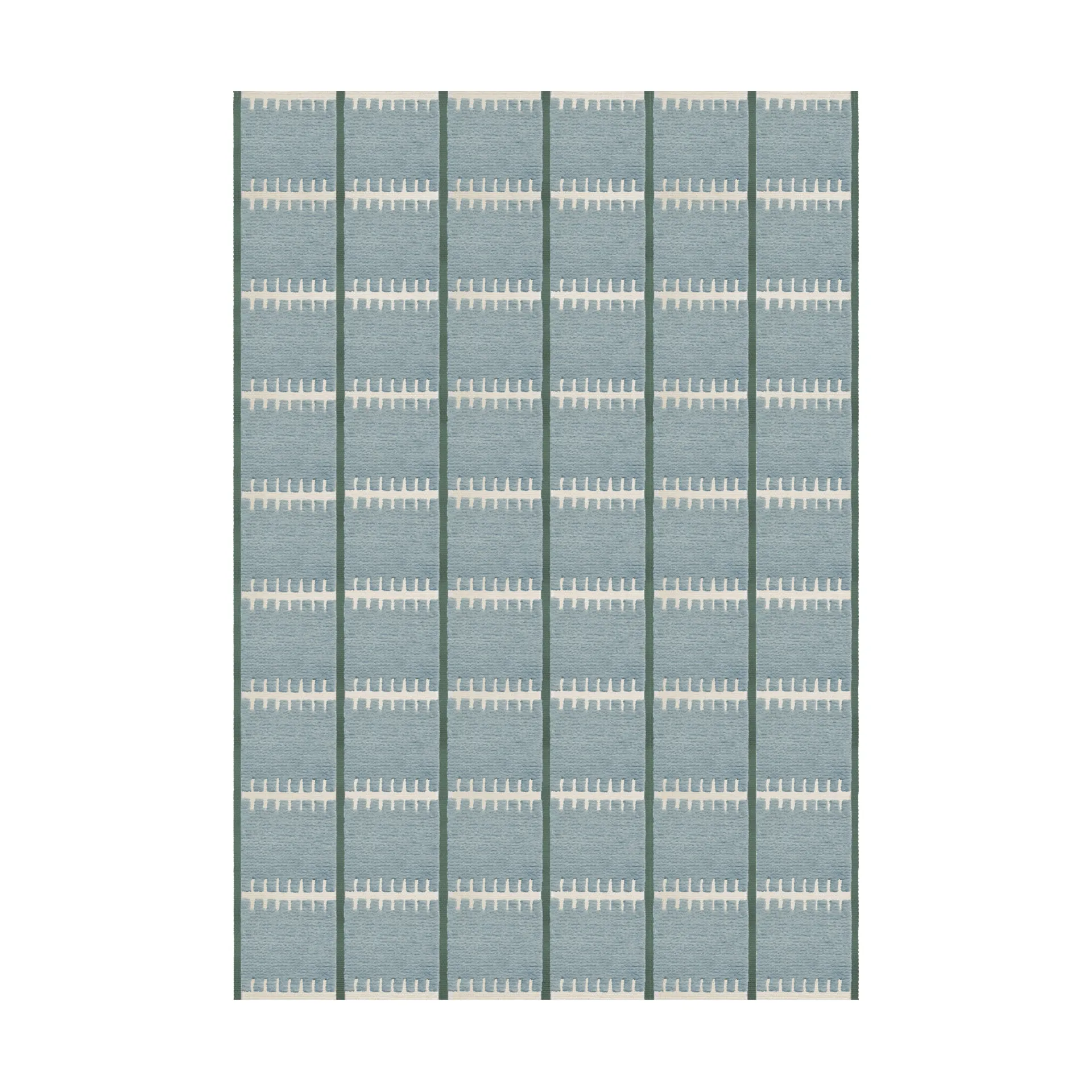 Lilly wool carpet, Blue, 180x270 cm Layered