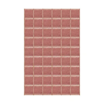 Lilly wool carpet - Claret red. 180x270 cm - Layered