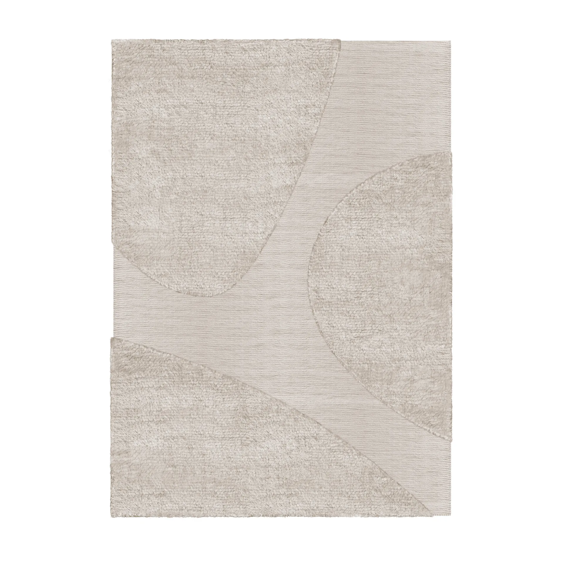 Punja plasma wool carpet 160x230 cm, Sand melange Layered