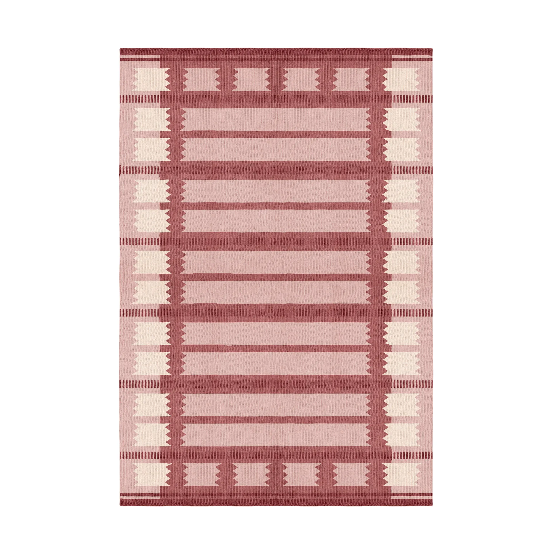 Röllakan Iris wool carpet, Rasberry, 200x300 cm Layered