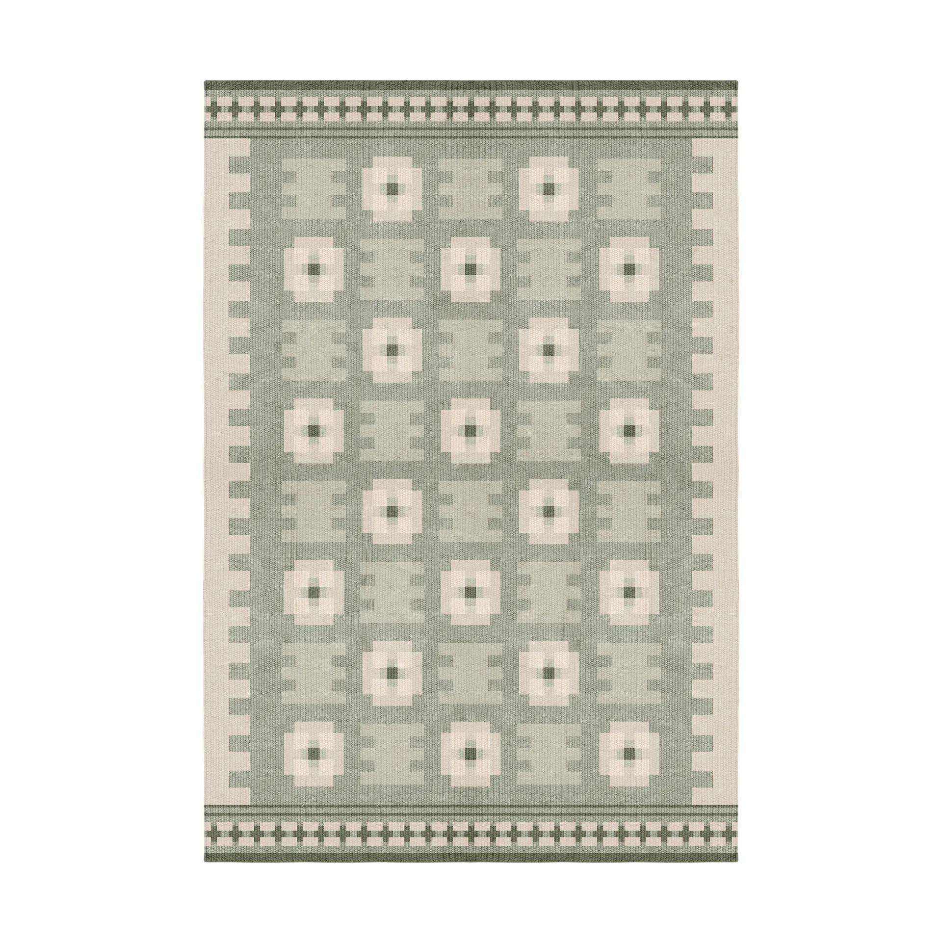 Röllakan Selma wool rug, Sage, 200x300 cm Layered