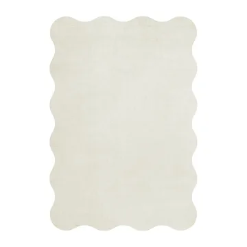 Scallop wool carpet 180x270 cm - Bone white - Layered