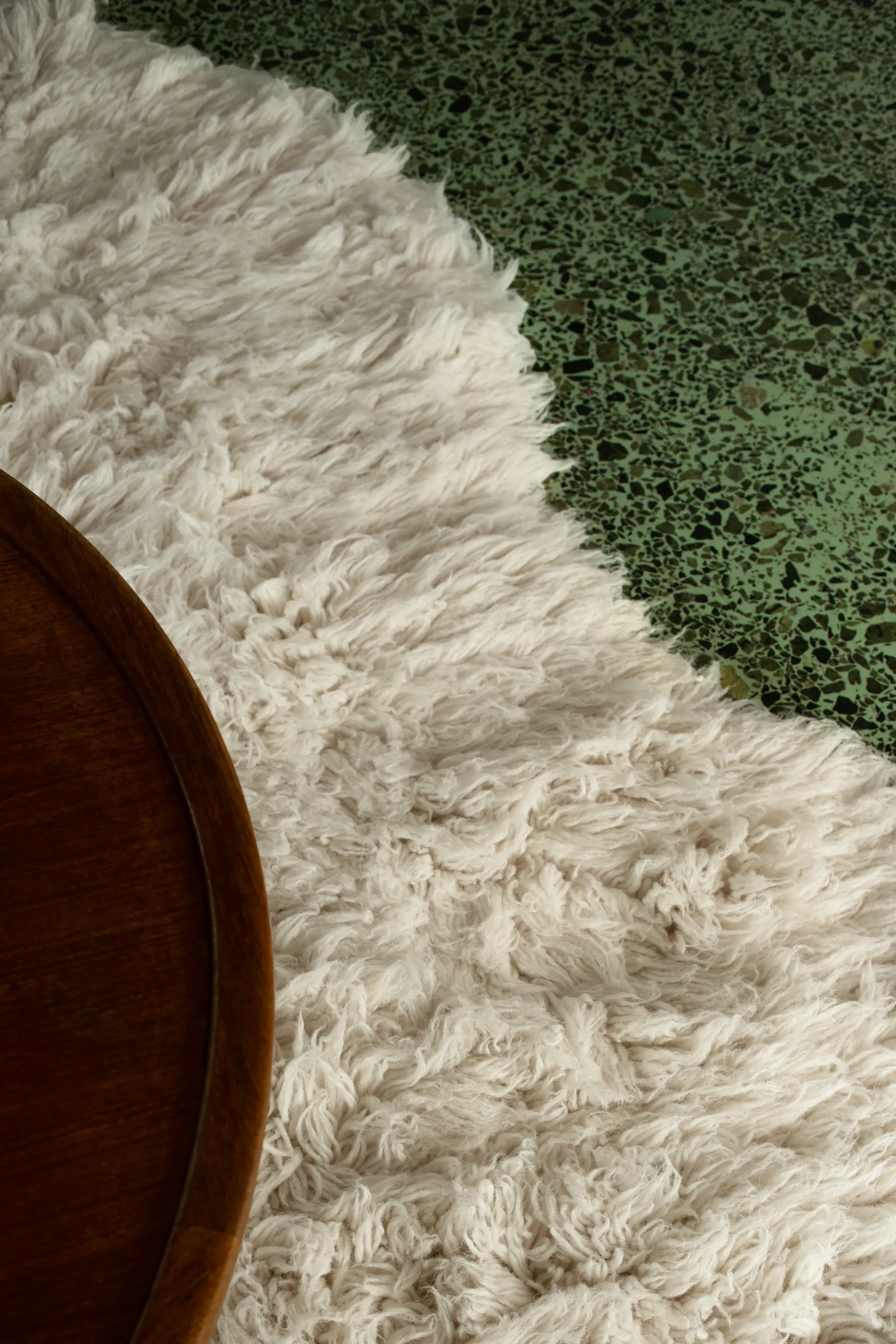 Shaggy rug 300x400 cm, Bone White Layered