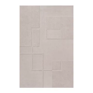 Swedish Grace oatmeal wool rug - 180x270 cm - Layered