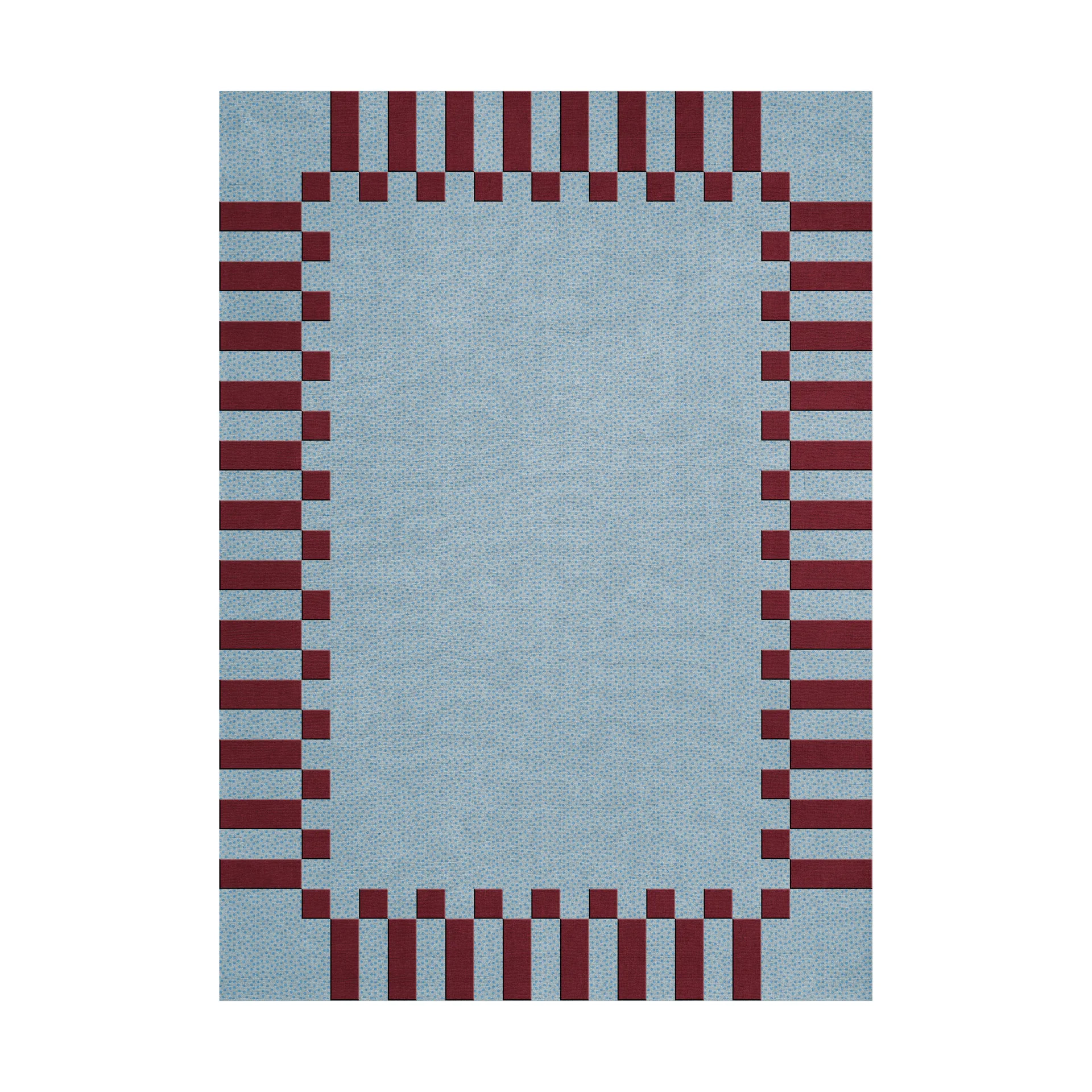 Teklan frame wool rug, Mulberry sky, 200x300 cm Layered