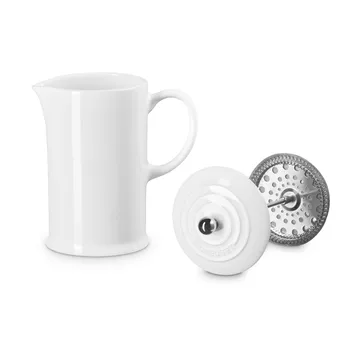 Le Creuset coffee press pot - White, 1 l - Le Creuset