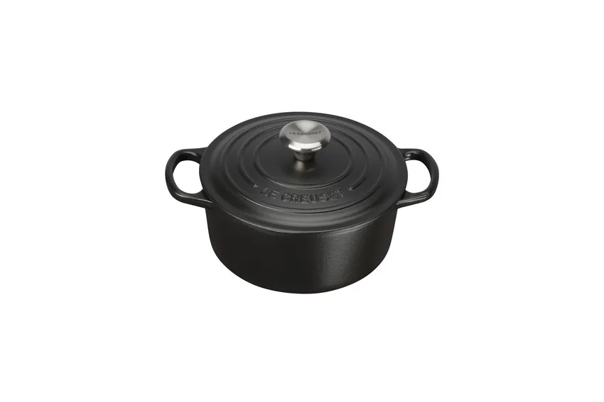 Le Creuset round casserole Ø22 cm, Matte black Le Creuset