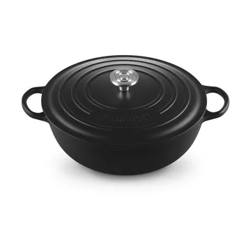 Le Creuset Signature cast iron casserole pot - Matte Black, 7 l - Le Creuset