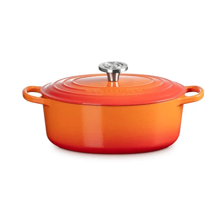 Le Creuset Signature cast iron oval casserole, Volcanic, 4.1 l Le Creuset